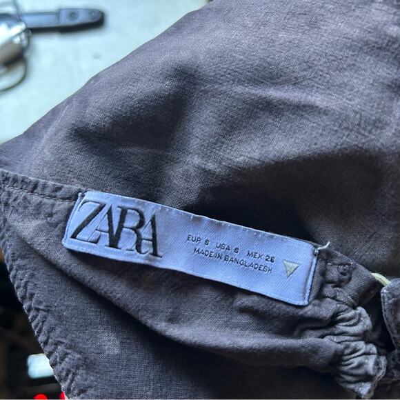 Zara Black Smoke Bandana Top size small - Picture 4 of 4